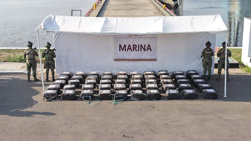 Marina decomisa droga mar Chiapas